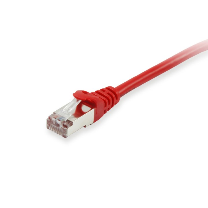 Latiguillo EQUIP Cat.6 S/FTP 0.25m Rojo (EQ606501)