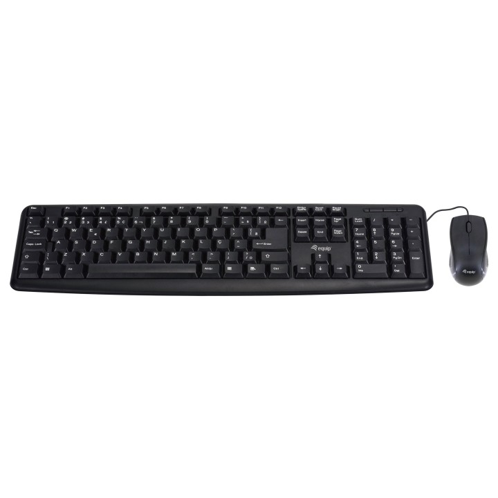Teclado+Ratón EQUIP Life USB Portugués Negro (EQ245202)