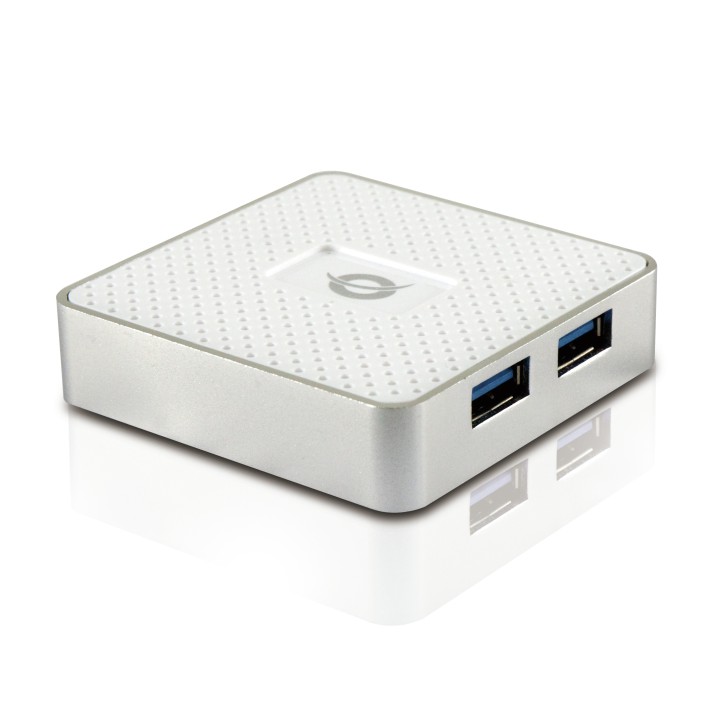 Hub CONCEPTRONIC 4xUSb-A 3.0 Blanco (HUBBIES03W)
