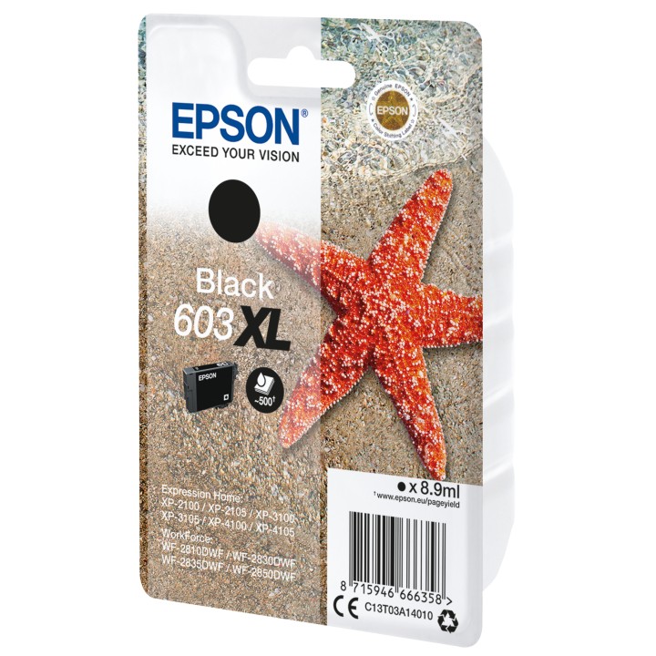 Tinta Epson 603XL Negro 8.9ml (C13T03A14010)