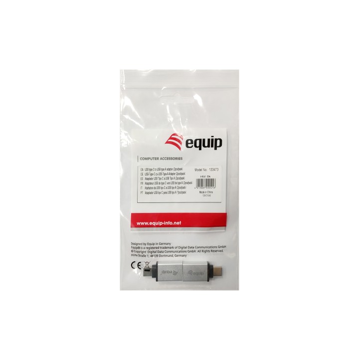 Adaptador EQUIP USB-C a USB-A Pack 2 (EQ133473)