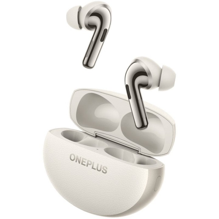 OnePlus Buds Pro 3 Auriculares Bluetooth con Cancelación de Ruido Adaptativa Resplandor Lunar
