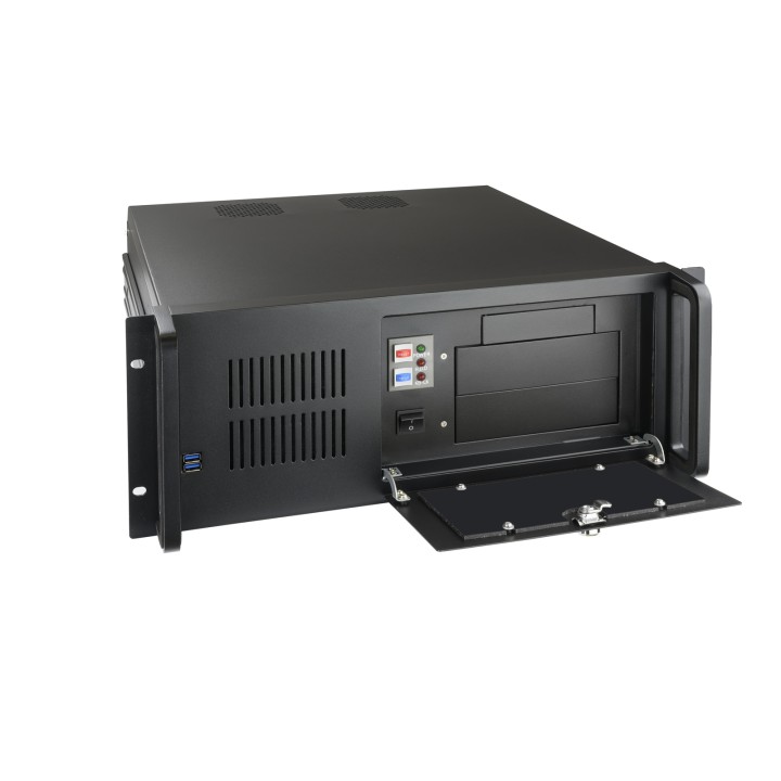 Caja Rack TOOQ 19" 4U 13 Bahías Negra (RACK-406N-USB3)