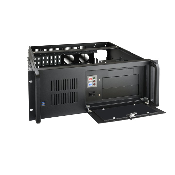 Caja Rack TOOQ 19" 4U 13 Bahías Negra (RACK-406N-USB3)