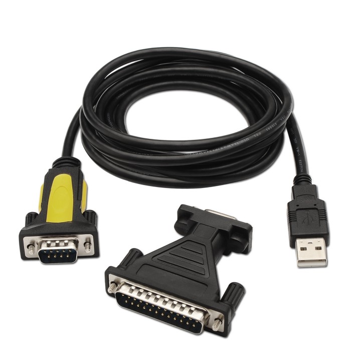 Cable AISENS USB-A a RS232 1.8m Negro (A104-0039)