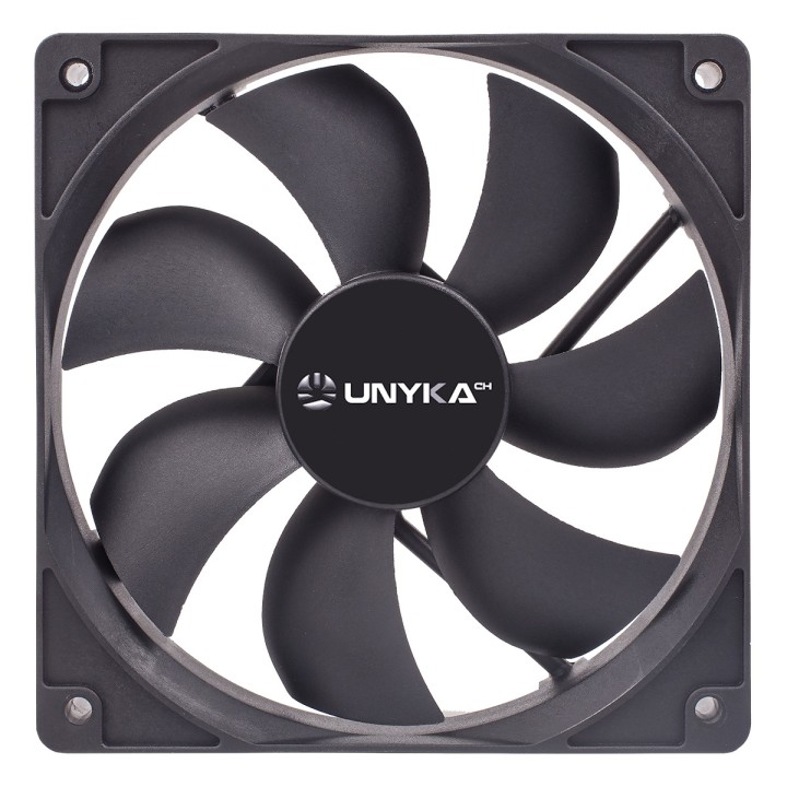 Ventilador 12x12 UNYKA 25mm 4Pin/PWM (51800)