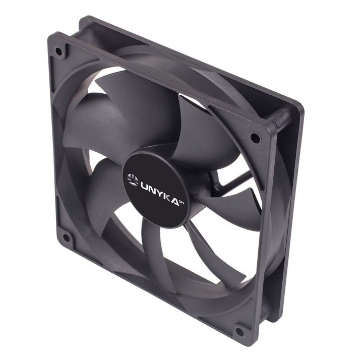 Ventilador 12x12 UNYKA 25mm 4Pin/PWM (51800)