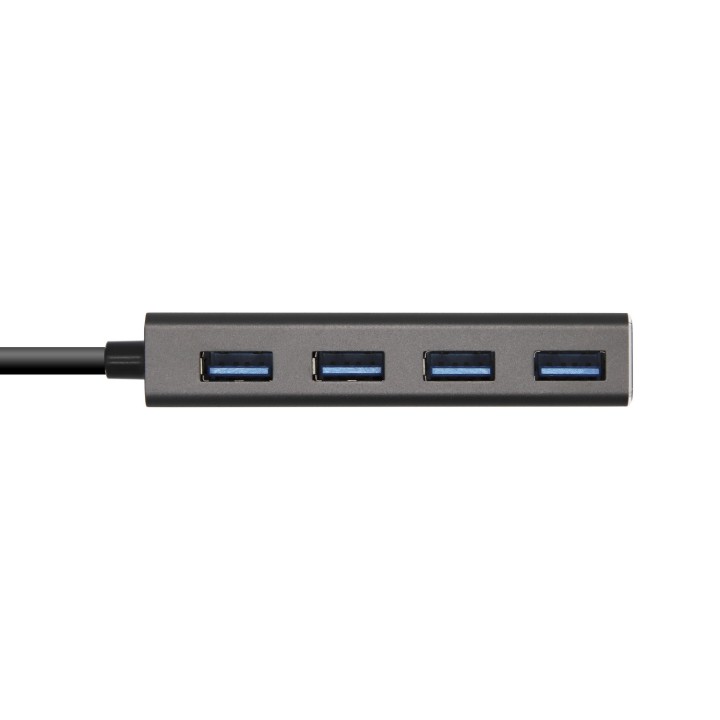 Hub AISENS USB-C a 4xUSB-A 3.0 15cm Gris (A109-0403)