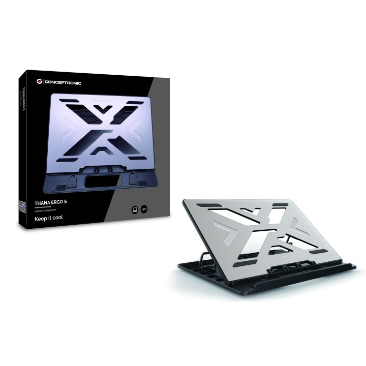 Base Refrigeración CONCEPTRONIC 15.6" Gris (THANA03G)