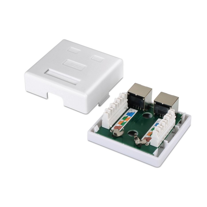Roseta AISENS RJ45 Cat6 FTP 2 Tomas Blanca (A139-0304)