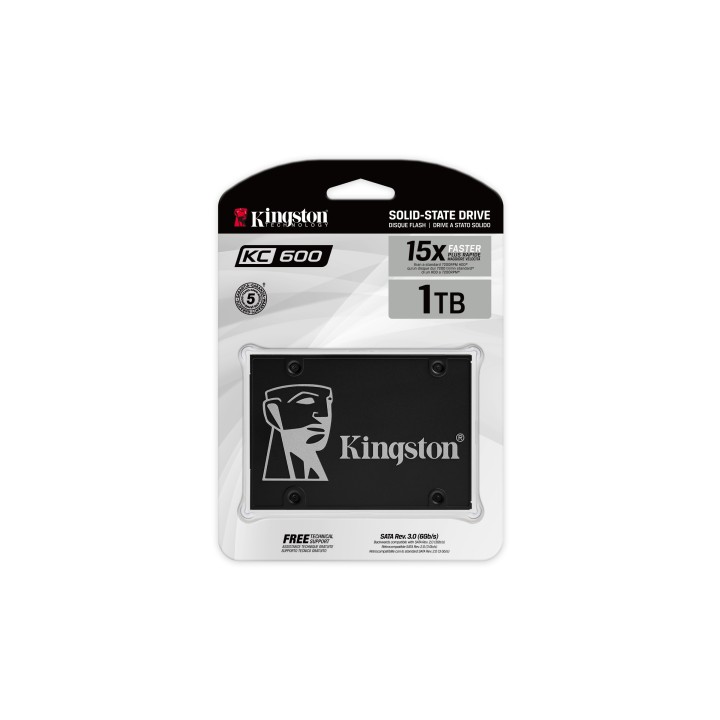 SSD Kingston KC600 2.5" 1Tb SATA3 3D TLC (SKC600/1024G)