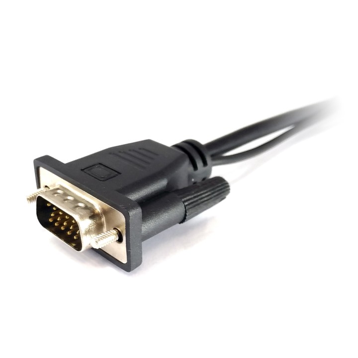 Adaptador EQUIP VGA-M a HDMI-H jack3.5" (EQ119038)