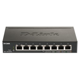 Switch D-Link 8xRJ45 GbE PoE+ Negro (DGS-1100-08PV2/E)