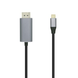 Cable AISENS USB-C/M a DP/M Negro 0.8m (A109-0394)
