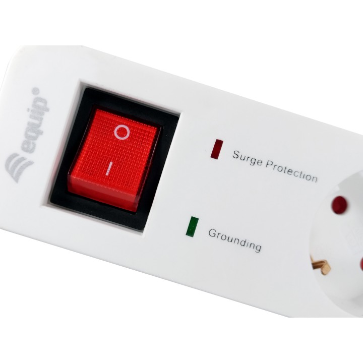 Regleta EQUIP 5xSchuko 2xUSB Interruptor (EQ245554)