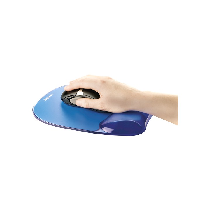 Reposamuñecas Fellowes Gel Crystal Azul (9114120)