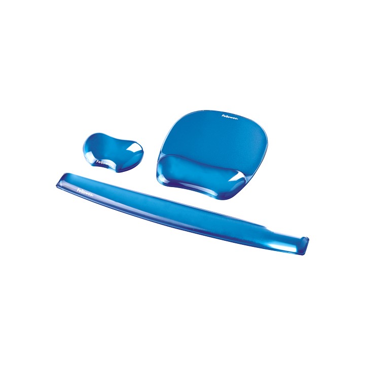 Reposamuñecas Fellowes Gel Crystal Azul (9114120)