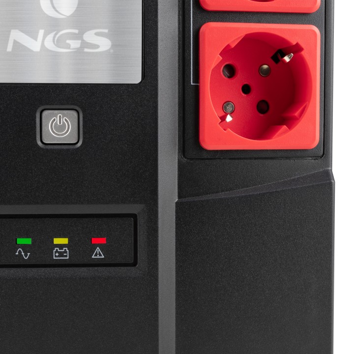 S.A.I. NGS 600VA 350W 6xSchuko Negra (FORTRESSBUNKER)