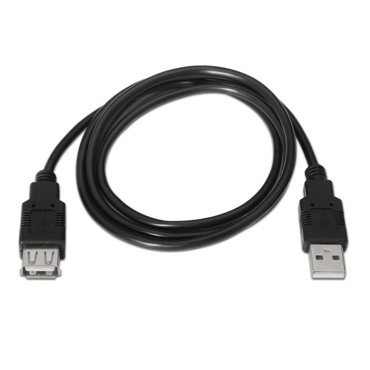 Cable AISENS USB-A/M a USB-A/H 3m Negro (A101-0017)