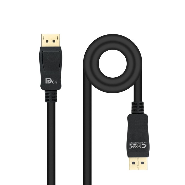 Nanocable DP/M a DP/M 1m Negro (10.15.2501)