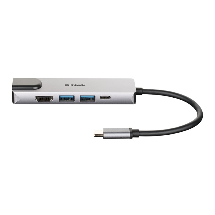 Hub D-Link USB-C a HDMI RJ45 USB-C 2xUSB 3.0 (DUB-M520)