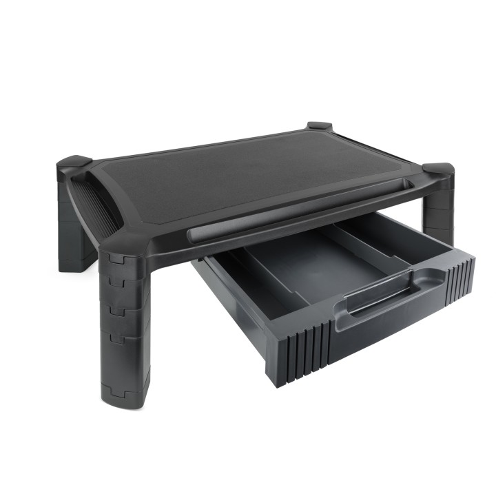 Soporte Elevador TOOQ Multiusos Cajón Negro (MMPSSD01)