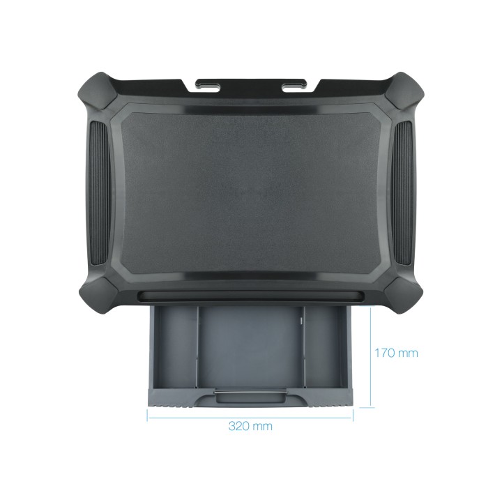Soporte Elevador TOOQ Multiusos Cajón Negro (MMPSSD01)