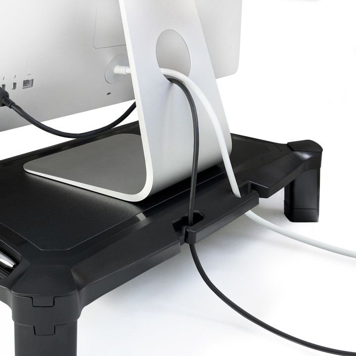 Soporte Elevador TOOQ Multiusos Cajón Negro (MMPSSD01)
