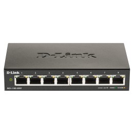 Switch D-Link 8xRJ45 GbE Negro (DGS-1100-08V2/E)