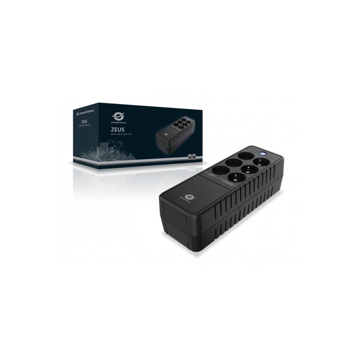 S.A.I. CONCEPTRONIC 650VA 360W 2xRJ45 Negra (ZEUS05E)