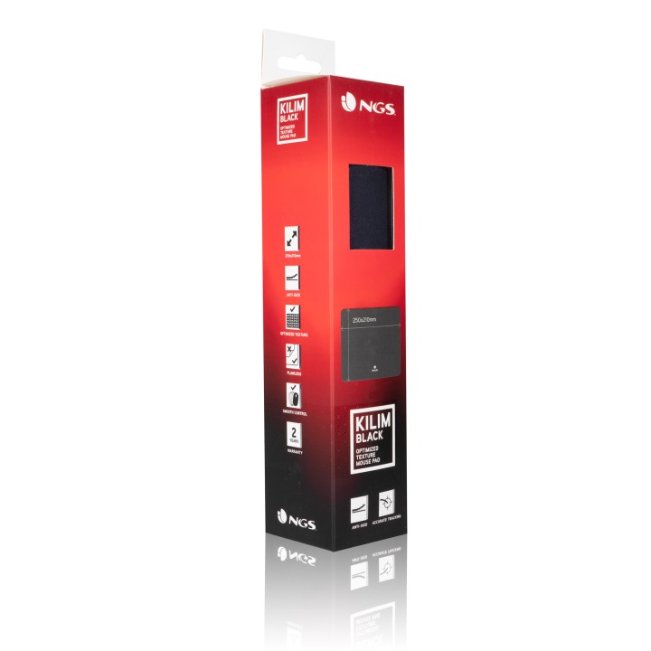 Alfombrilla Gaming NGS 250x210mm Negra (KILIMBLACK)