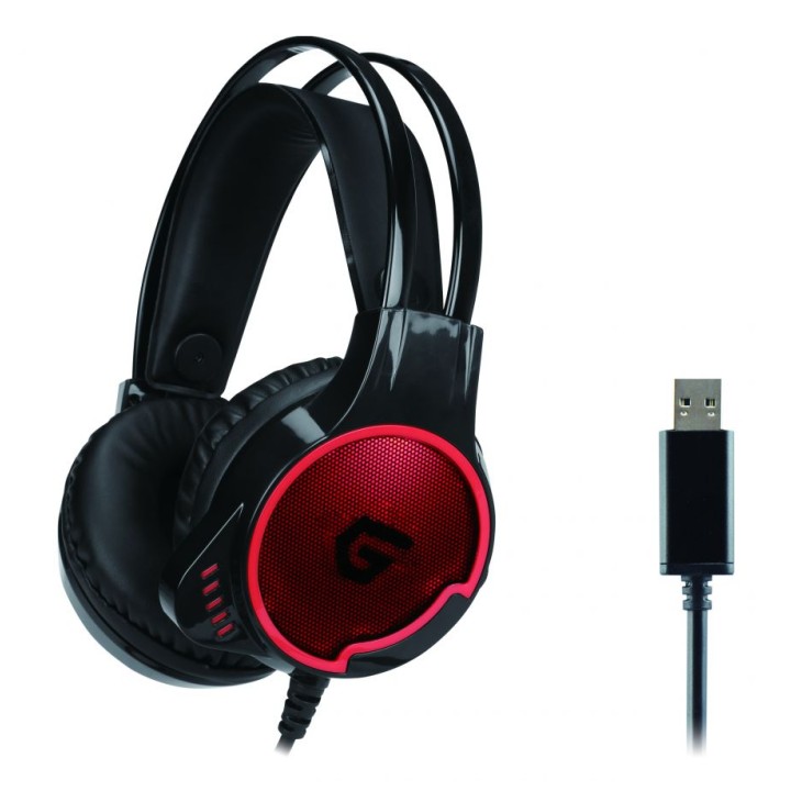 Auric+Micro CONCEPTRONIC 7.1 USB Negro/Rojo (ATHAN01B)