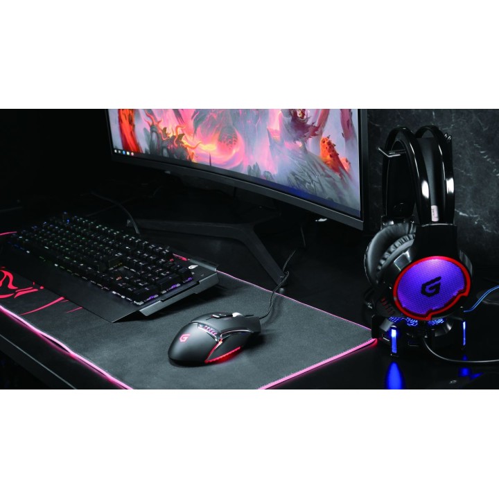 Auric+Micro CONCEPTRONIC 7.1 USB Negro/Rojo (ATHAN01B)