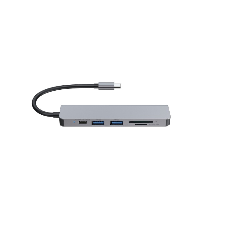 Docking CONCEPTRONIC 6 en 1 USB-C Aluminio (DONN02G)