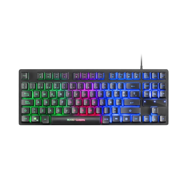 T+Ratón Mars Gaming LED RGB USB Óptico Negro (MCPTKLES)