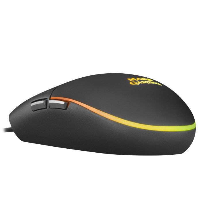T+Ratón Mars Gaming LED RGB USB Óptico Negro (MCPTKLES)