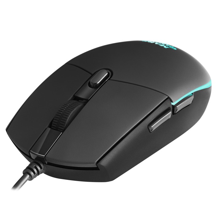 T+Ratón Mars Gaming LED RGB USB Óptico Negro (MCPTKLES)