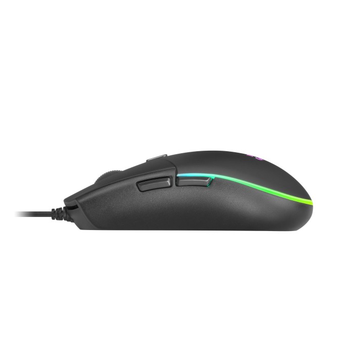 T+Ratón Mars Gaming LED RGB USB Óptico Negro (MCPTKLES)