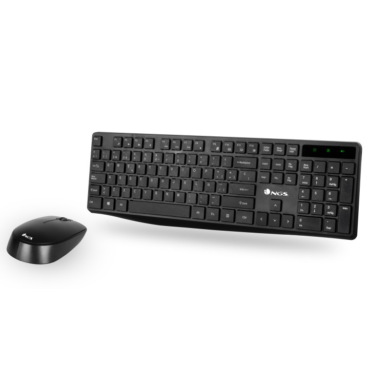 T+Ratón NGS Multimedia RF 1000dpi Negro (ALLUREKIT)