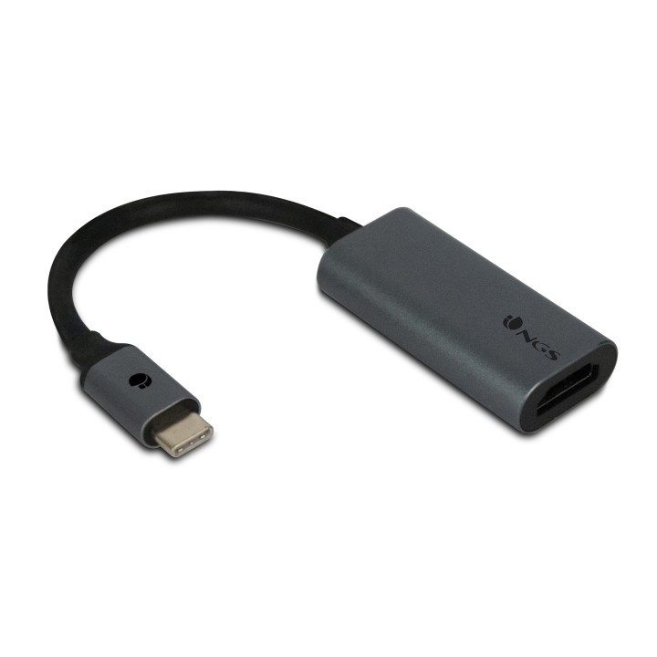 Adaptador NGS USB-C a HDMI Negro/Gris (WONDERHDMI)