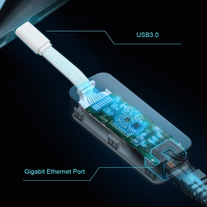 Adaptador TP-Link USB-C 3.0 a RJ45 Blanco (UE300C)