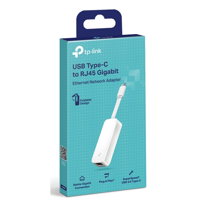 Adaptador TP-Link USB-C 3.0 a RJ45 Blanco (UE300C)