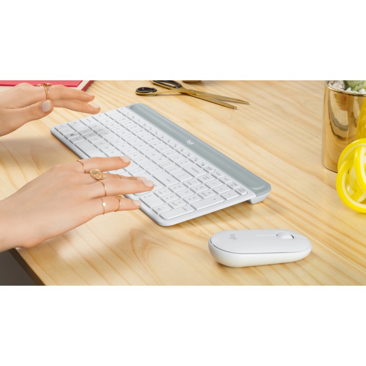 T+Ratón LOGITECH MK470 RF 1000dpi Blanco (920-009199)