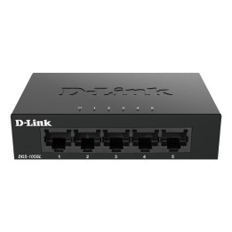 Switch D-Link 5xRJ45 GbE Negro (DGS-105GL)