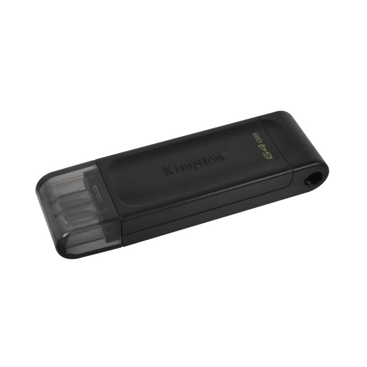 Pendrive Kingston DT70 64Gb USB-C 3.0 Negro (DT70/64GB)