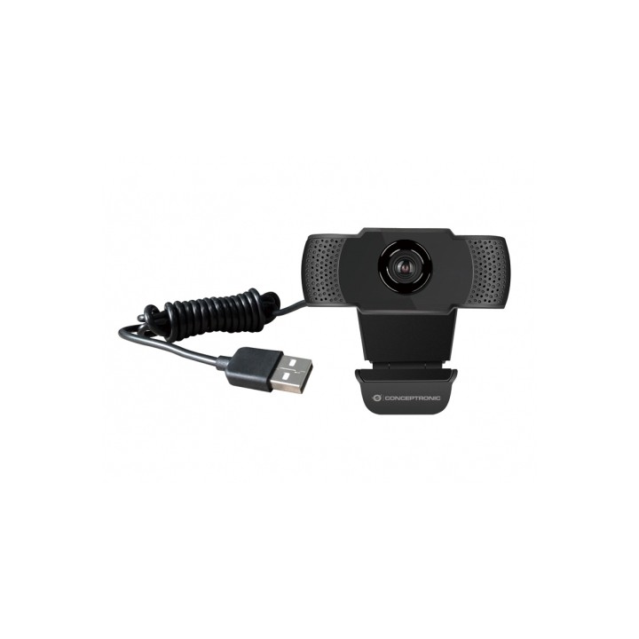 WebCam CONCEPTRONIC FHD USB Micrófono Negra (AMDIS01B)