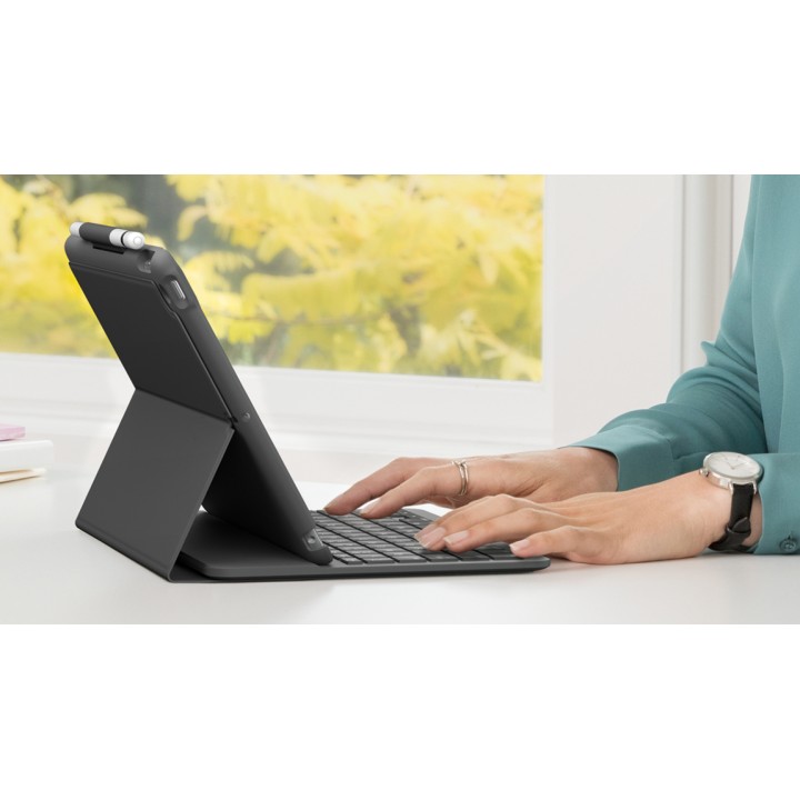 Funda+Teclado LOGITECH 10.2" iPad Grafito (920-009487)