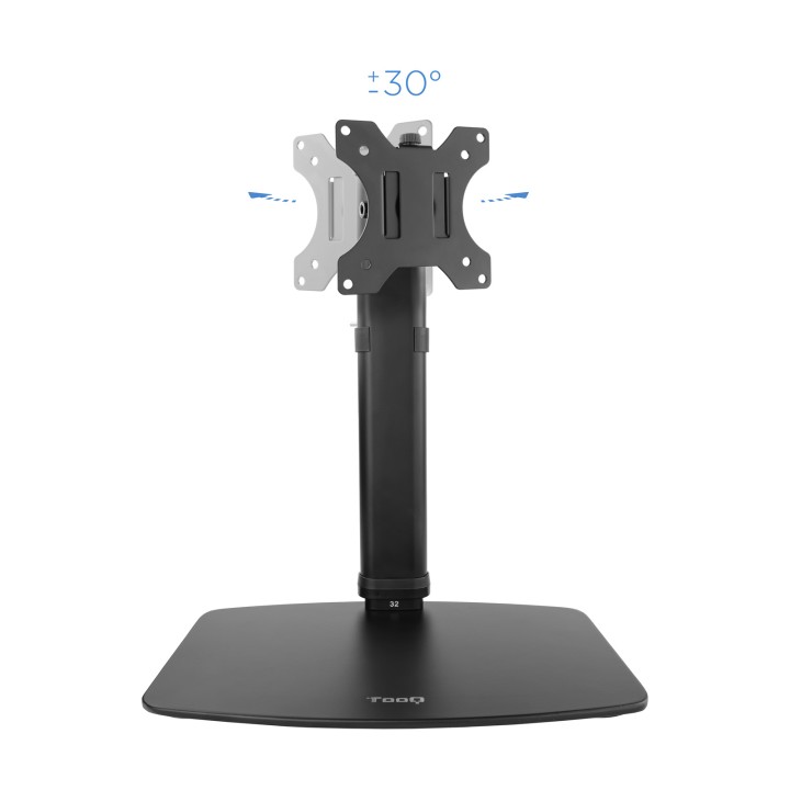 Soporte Mesa TooQ 17"-27" Gira/Inclina 6Kg (DB1127TN-B)