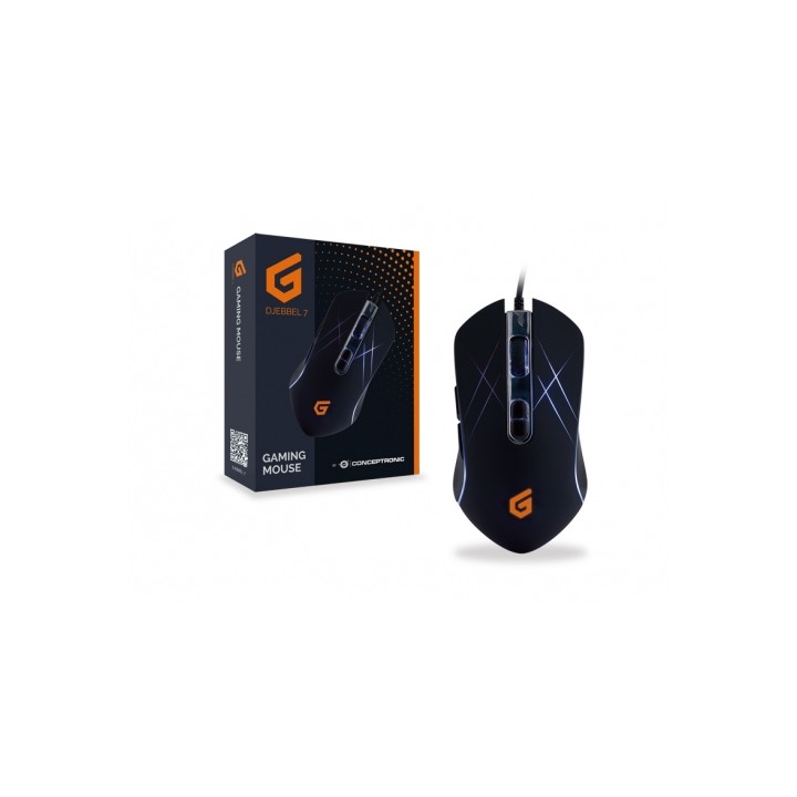 Ratón Gaming CONCEPTRONIC USB-A 3200dpi (DJEBBEL01B)