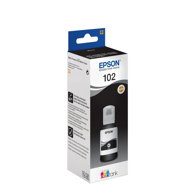 Tinta Epson Ecotank 102 Negro 127ml (C13T03R140)